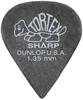Jim Dunlop TORTEX SHARP with Bonus Picks and Musent Custom Players Picks Picks, 24-Piece Set, 1.35mm, 412B135-BLK-24P