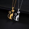 Cazador Loving Cat Pendant Necklaces for Women Stainless Steel Cute Kitten Animal Neck Chain Jewelry Gift Wholesale 2026 New