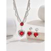 Fashionable and chic european & american niche wedding necklace set - european & american zircon wedding accessories