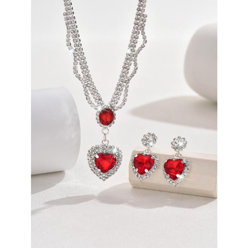 

Meier Fashionable and chic european & american niche wedding necklace set - european & american zircon wedding accessories