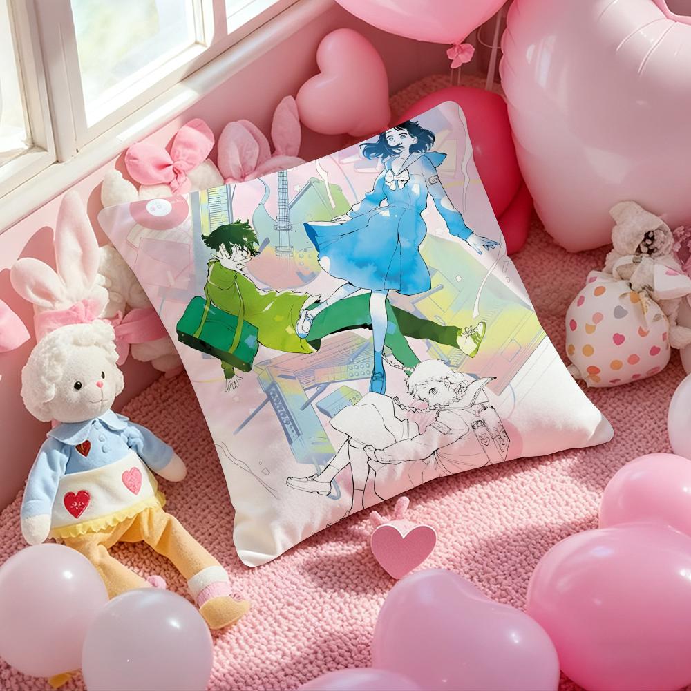 The Colors Within Anime Cushion Cover Pattern Printed Pillowcase for Living Room Sofa Cushion Cover & Bedroom Decor