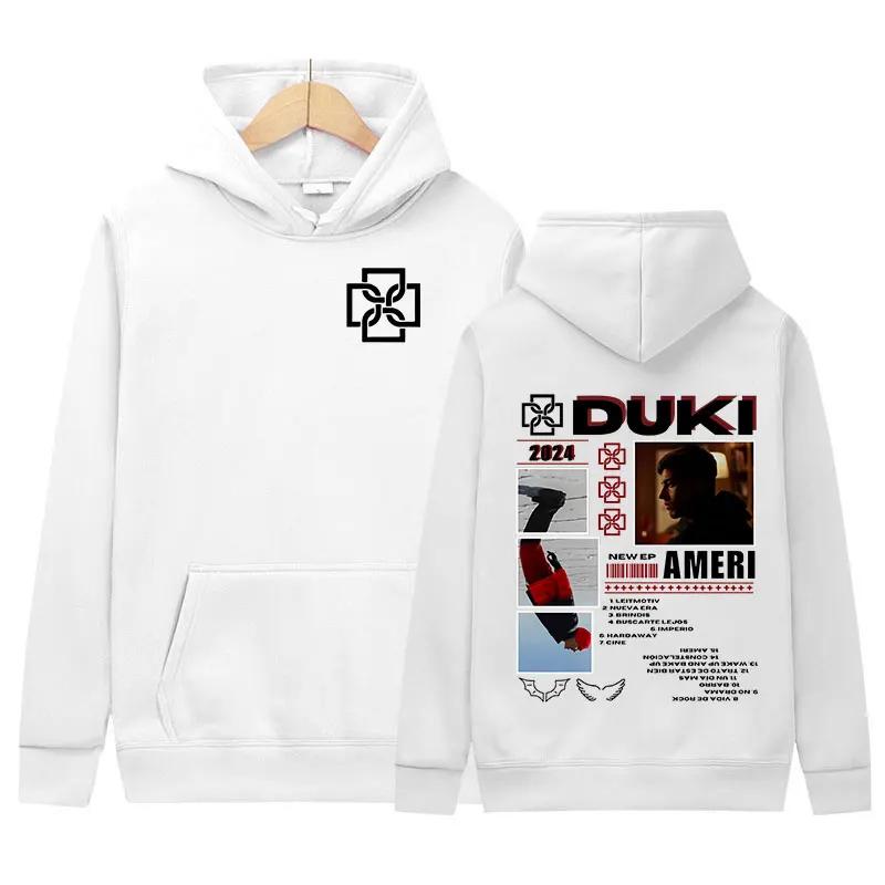 Duki ADA Tour 2024 Hoodie Rap Men's Hip Hop Clothing Pullover Sweatshirt Y2k Unisex Vintage Fashion Oversized Hoodies Streetwear