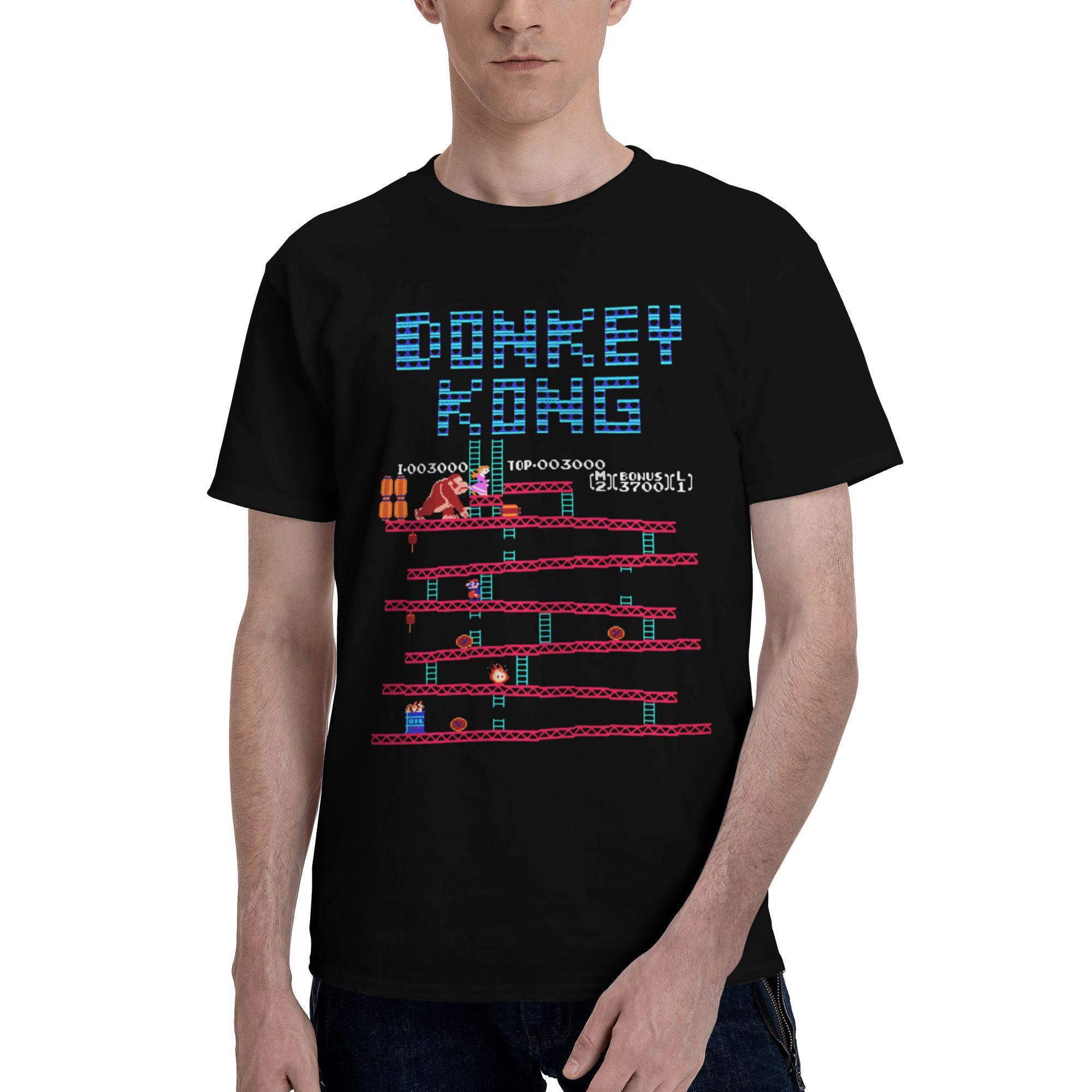 

Casual Donkey Kong Game T-Shirts Men Women Round Neck Cotton T Shirts Short Sleeve Tee Shirt Plus Size Tops M