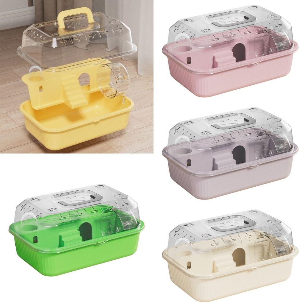 Ventilace Křeček Habitat Dům Průhledné Klece pro Malá Zvířata pro Pískomily Ježka