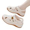 Retro bag head sandals women's 2025 summer wear fashionable thick-soled breathable versatile white shoes women's foreign trade hollow women's shoes