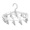 Sock Drying Rack Laundry Space Saver 20 Clips Hanger Portable Folding Round Sock Rack For Bathroom Outdoor Patio Dorm Closet