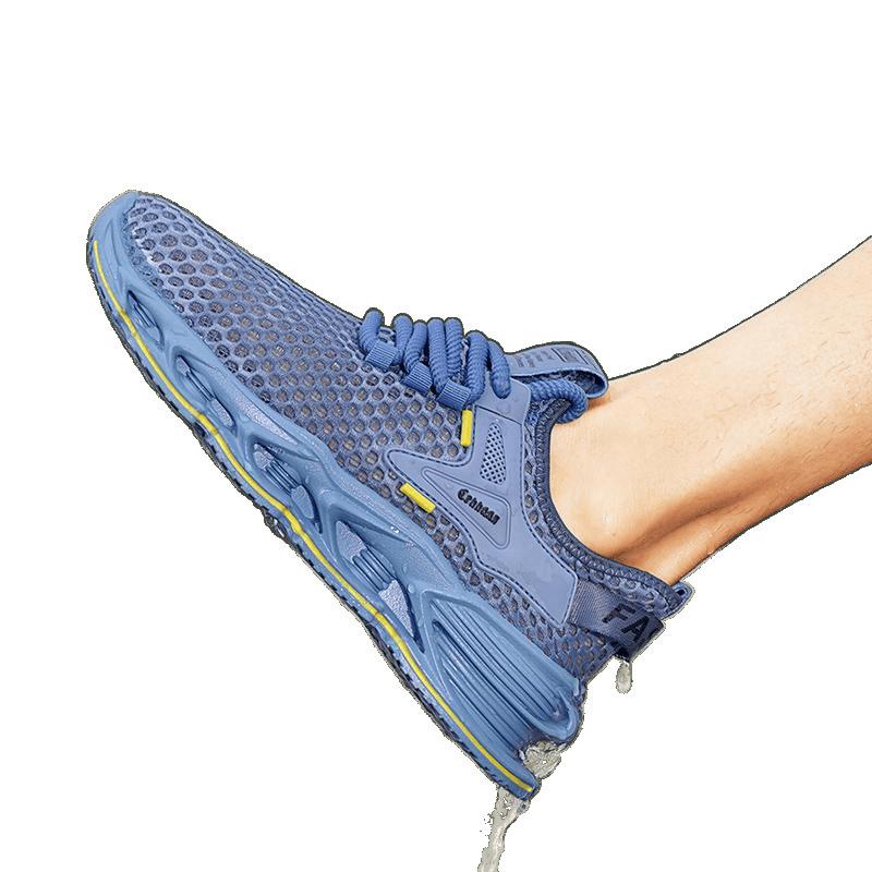 New men's shoes mesh comfortable trend sports shoes men's youth fashion leisure travel student casual shoes