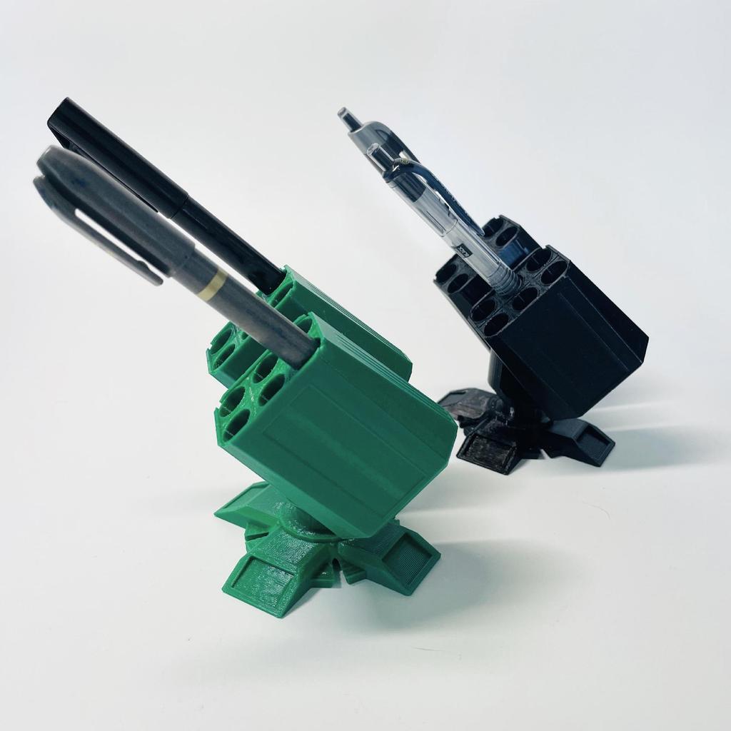 3D Printed Anti-Aircraft Gun Pen Holder - Unique Military Enthusiast Gift