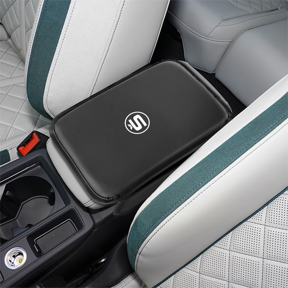 Car Center Console Armrest Pad Storage Bag Cover Accessories For Skoda Rapid Scala Kodiaq Fabia Kamiq Karoq Octavia A5 A7 S VII fxdj44