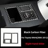 For Toyota RAV4 2006-2012 Interior Accessories Carbon Fiber Car Rearview Mirror Adjustment Trim Frame Cover Decoration Stickers