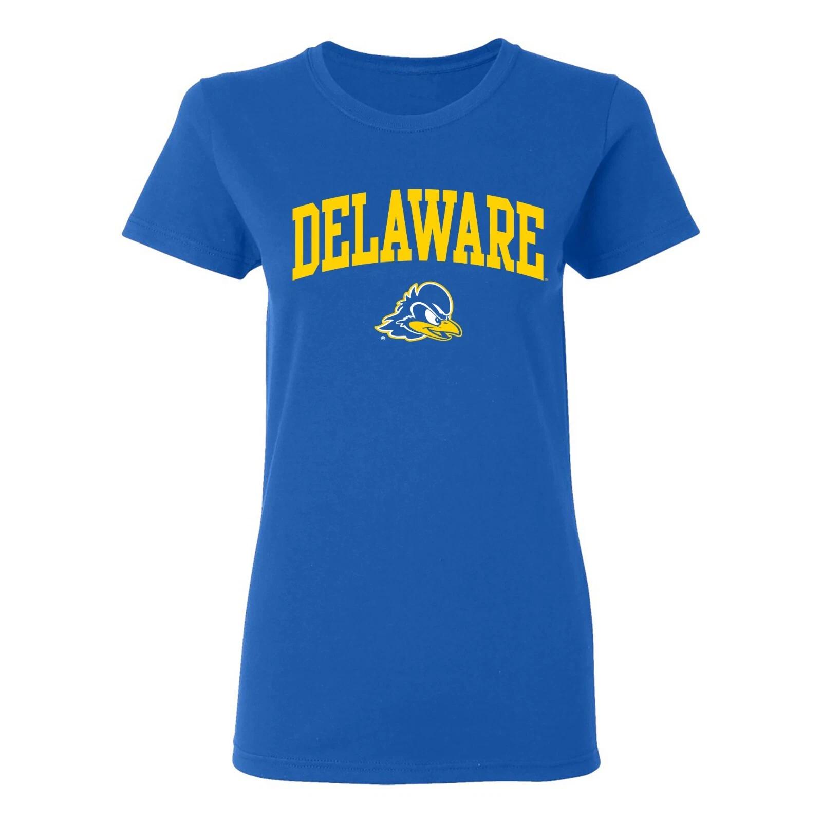 Delaware Arch Logo Womens T-Shirt - Royal L