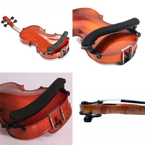 Dreld Violin Shoulder Rest, Fits 3/4 and 4/4 Violins, Made of Plastic and EVA Foam, Lightweight, Non-Slip, Suitable for Beginners and Professionals, S