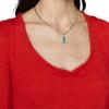 Gucci Enamel Pendant Vintage Style Polished 925 Silver Necklace Unisex necklace 678714-J8410-8183