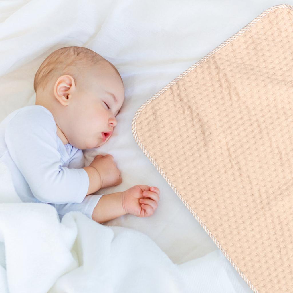 Household Baby Bed Pad Breathable Waterproof Replaceable Cushion Cover for Infants Soft Cotton Front Non-Slip Quick-Dry Pee