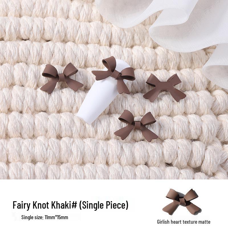 

3D Матовые Японские Украшения для Нейл-Арта в виде Бантов - Черный, Красный, 4 Цвета, Дизайн Французского Кружева с Прорезями