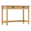 Day and Night - Day and Night Hill Console Table with 2 Pine Wood Drawers 110x45x74 Cm