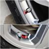 Car Sticker 2025 Hot 4Pcs Car Metal Tire Air Valve Caps For Skoda Octavia Rapid Kodiaq Karoq Fabia Kamiq Superb Derivative Visio