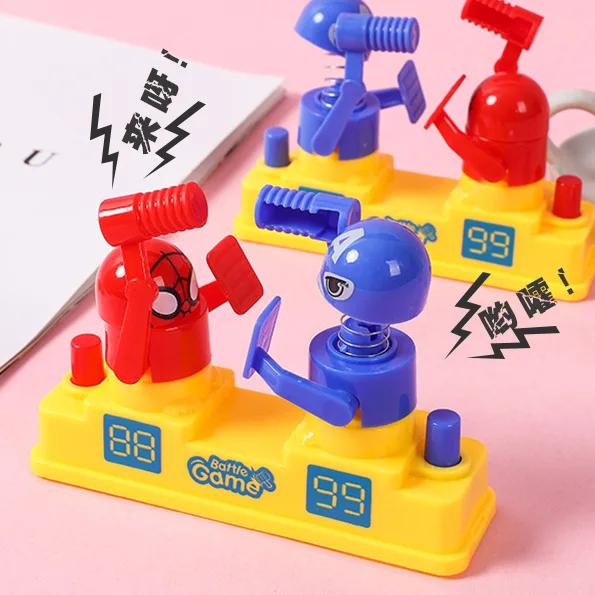 Mini Baby Toys Kids Doll Double Battle Game Parent-Child Interactive Hammer Hiding Game Baby Early Education Random Funny Toy