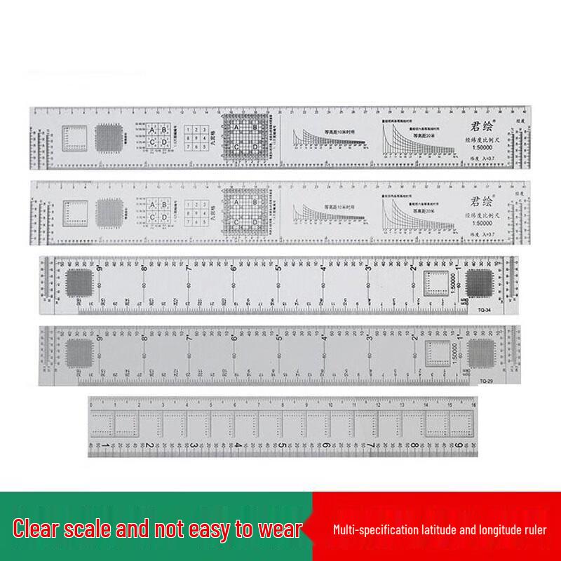 Latitude and Longitude Map Scale Ruler 1
