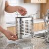 Hanging Kitchen Tableware Holder Stainless Steel Spoon Fork Cage Rack  Utensil Drying