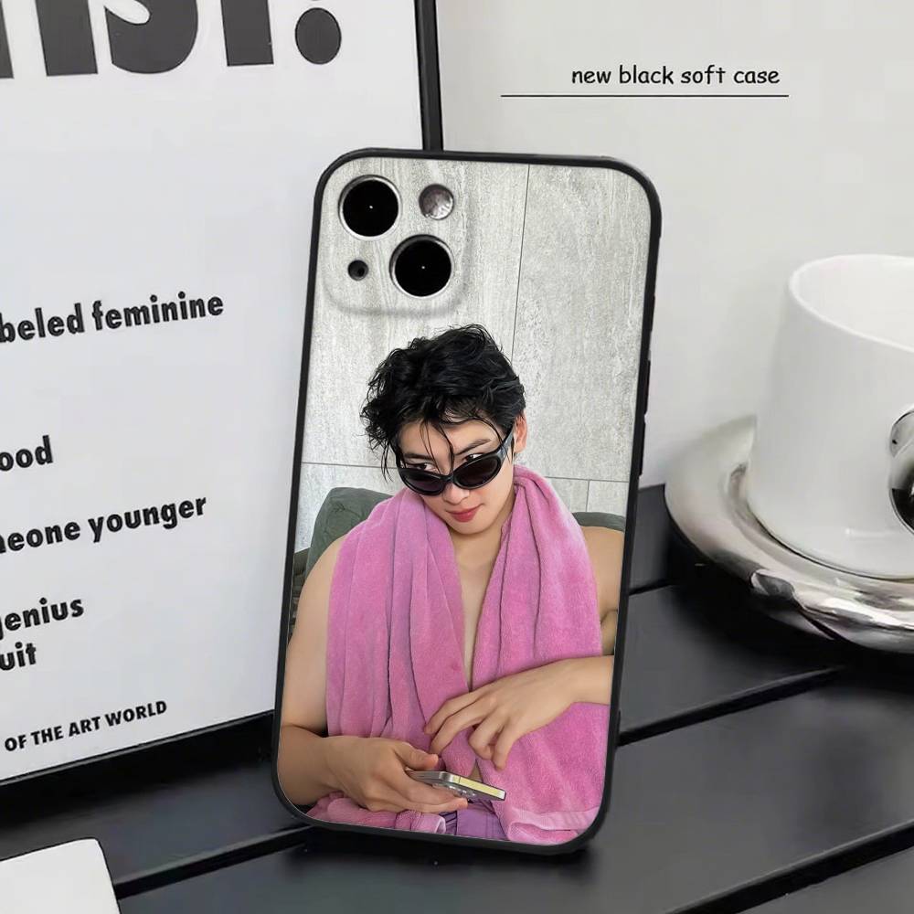Korean Actor Cha E-Eun Woo Phone Case Silicone Soft For IPhone 17 Air 16 15 14 13 12 11 Plus Pro Max Plus