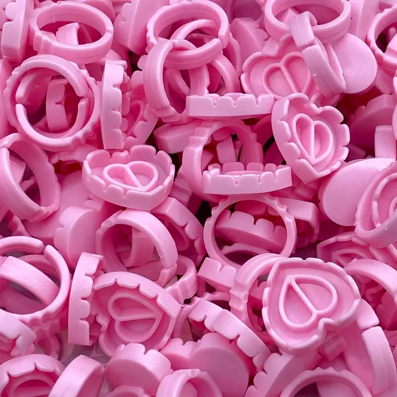 1000Pcs Disposable Eyelash Glue Fan Cup Rings Holder Container Tattoo Pigment Eyelash Extension Tools Lash Supplies Wholesale