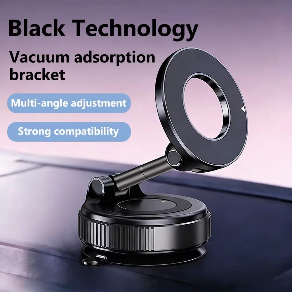 Magnetic Car Phone Holder 360degree Rotation Vacuum AdsorptionStrong Suction Holder for Mobile PhoneCar Bracket Universal 2026