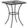 Day and Night - Day and Night Black and White Ceramic Mosaic Bistro Table 60 Cm