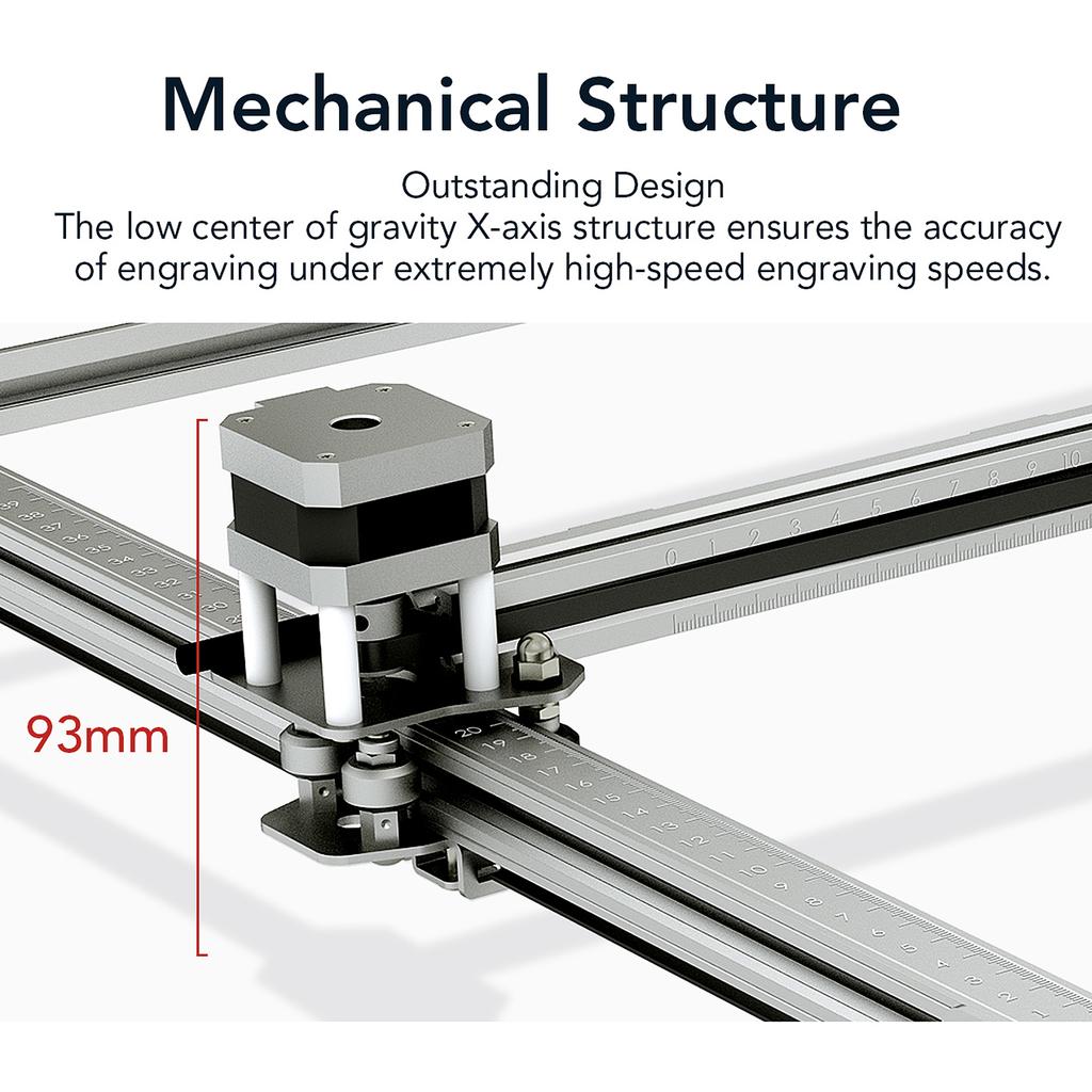 Aufero Laser 2 Laser Engraver with LU210A 10W Laser Power 390mmx390mm Engraving Area 32bit