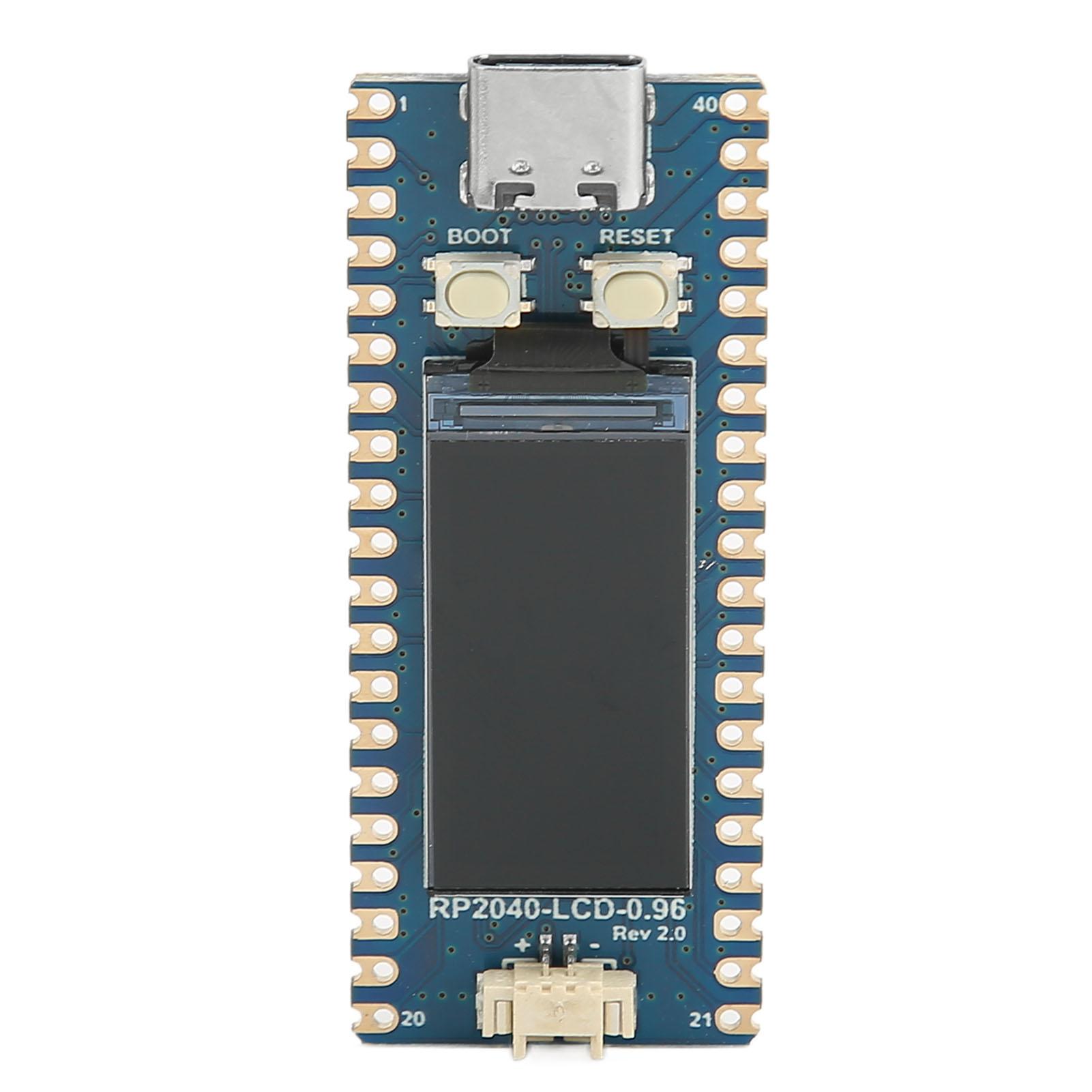 

Microcontroller Development Board Type C Interface RP2040 Development Board with 0.96in IPS LCD