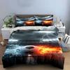 Soccer Ball with Fire. Bedding Sets Duvet Cover Sets Duvet Covers Pillowcases(1 * Duvet Cover 2 * Pillowcases, Without Duvet Insert)