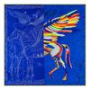 New Handmade Curled Silk Scarf Women Shawl 90Cm Pegasus Twill Square Scarf Retro Printing Scarves Shawl Headband