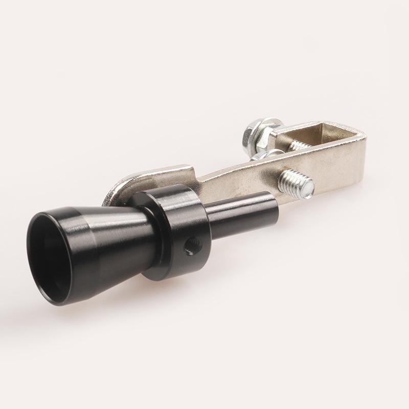 CHIZIYO Black S/M/L/XL Size Universal Car BOV Muffler Exhaust Pipe Turbo Sound Whistle Simulator Sound