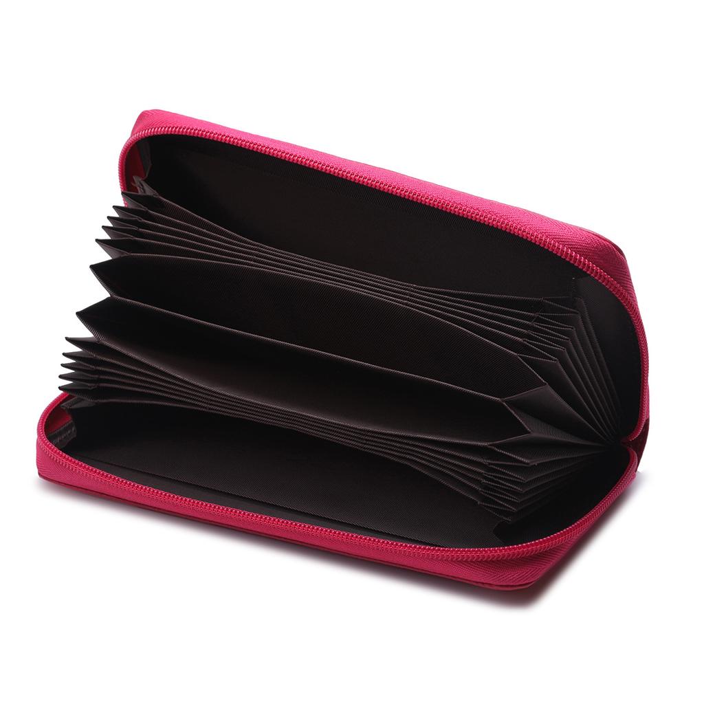 Leather Blocking Wallet Long Zipper Handbags Purse Large Capacity Card Holder Wallet