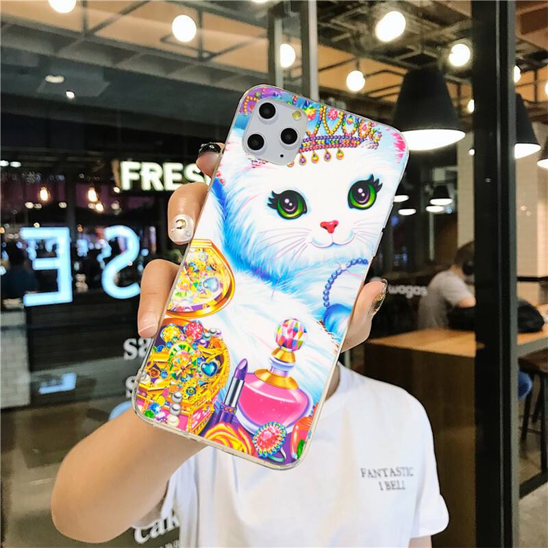Lisa Frank Art Phone Case for iphone 12 pro max 11 pro XS MAX 8 7 6 6S Plus X 5S SE 2020 XR cover