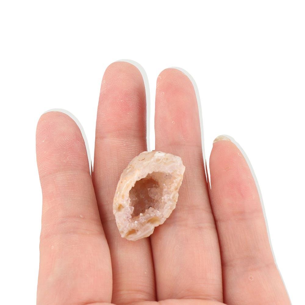 Stone Crafts Natural Agate Geodes Carved Raw Stone Ornaments  Jewelry Accessories