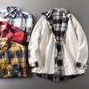 Cashmere Long-Sleeved Export Plaid Shirt