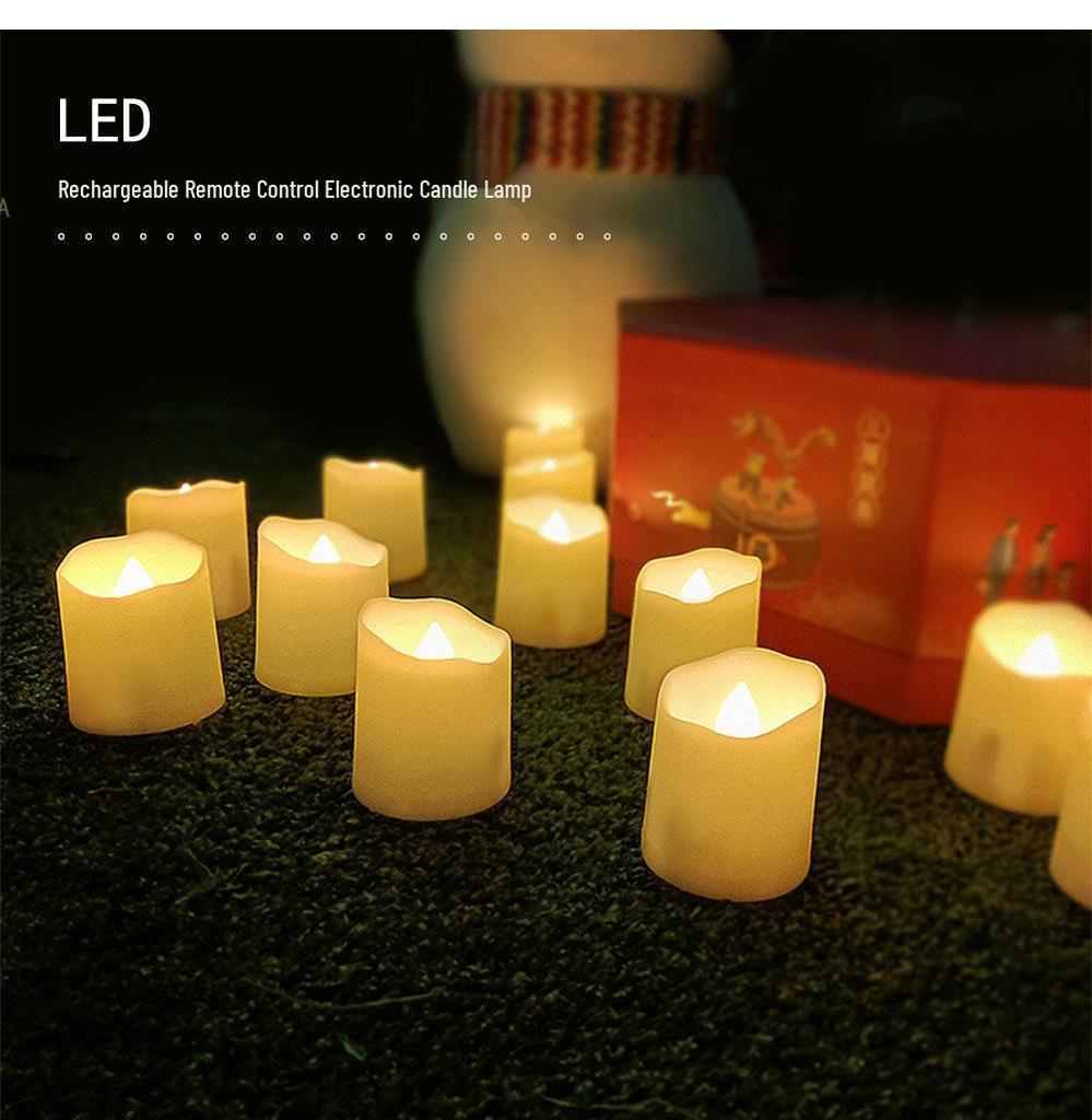 Remote-Control USB Candle Lamp with Timer – Ideal for Birthdays, Weddings, and Festive Decor
