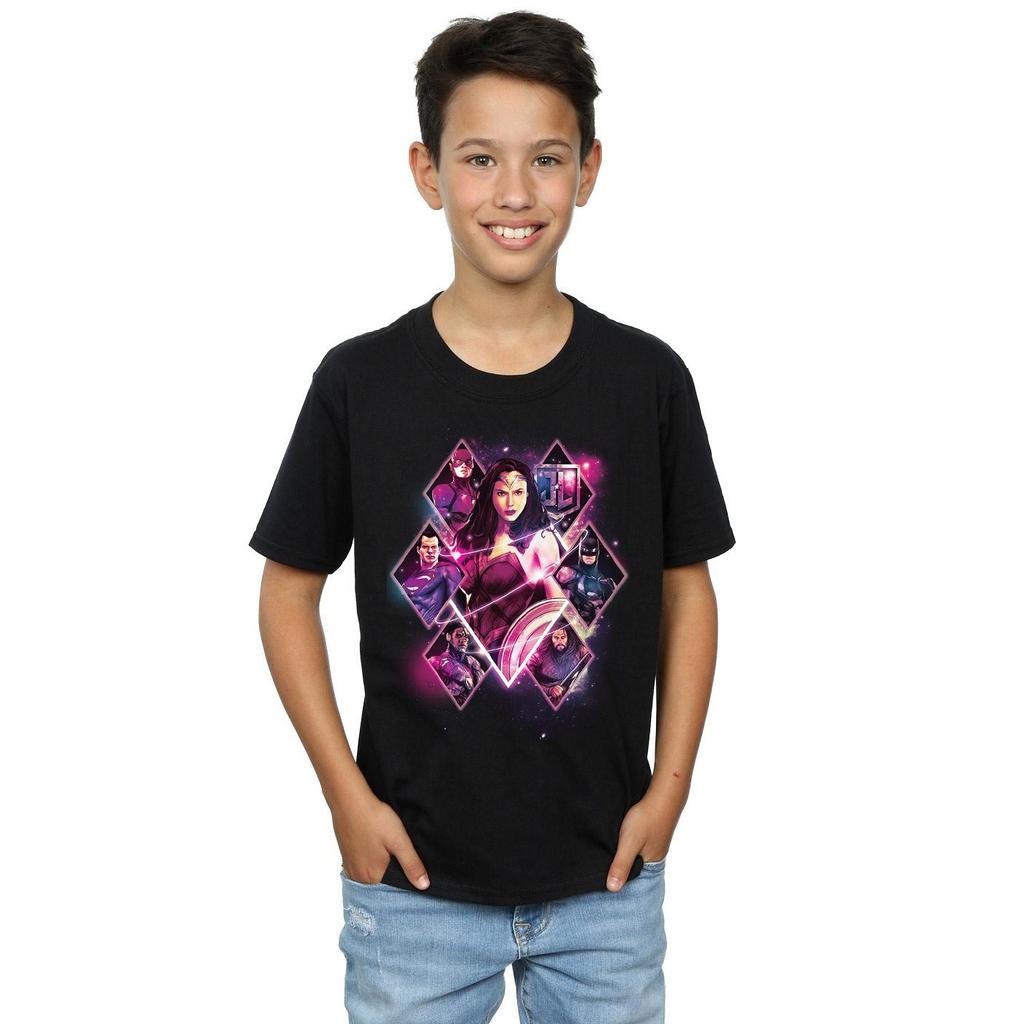 DC Comics Boys Justice League Movie Team Diamonds T-Shirt