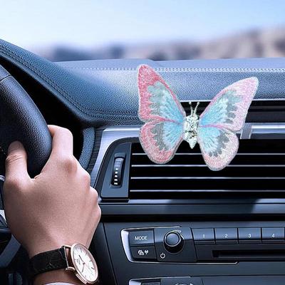 Car Dashboard Ornament Funny Butterfly Dashboard Ornament Car Interior Decoration Wear-Resistant Butterfly Car Accessories Car