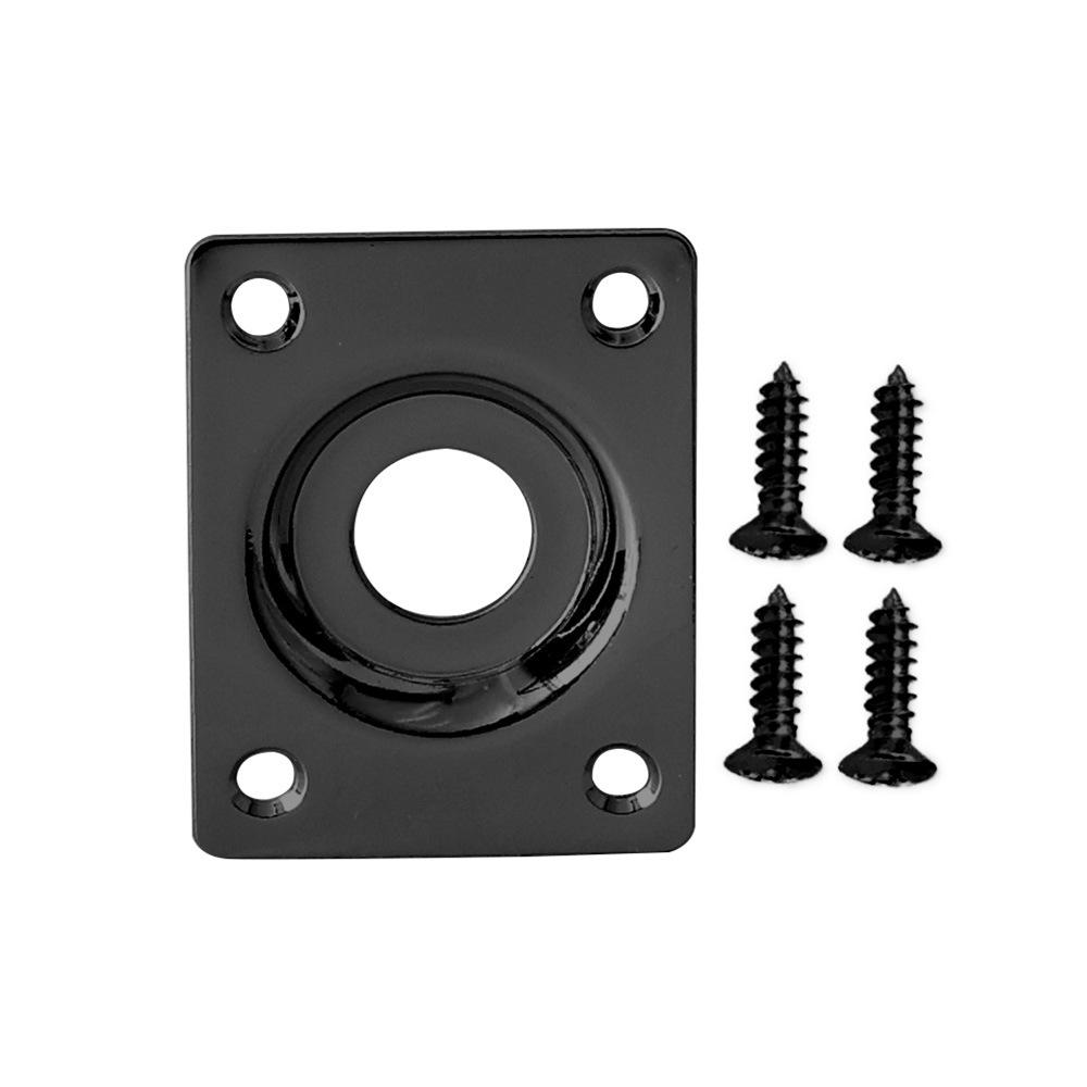 Electric Guitar Bass Output Square Socket Plate - Metal Iron Jack Receptacle