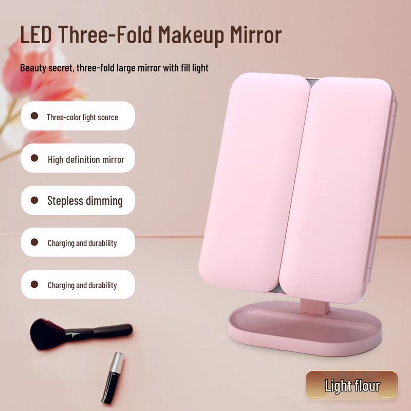 

oenyl Smart Tri-Fold Desktop Makeup Mirror