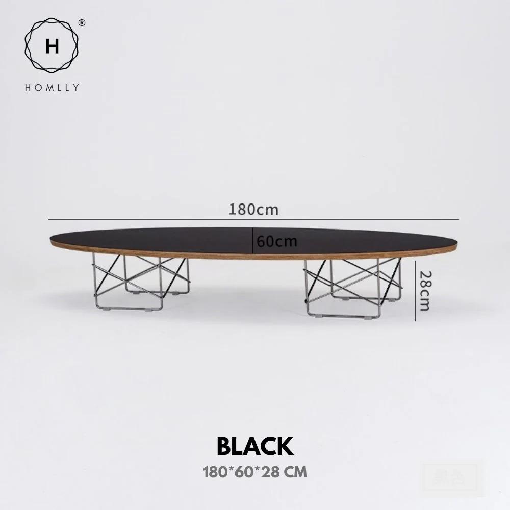 Homlly Eames Elliptical Coffee Table