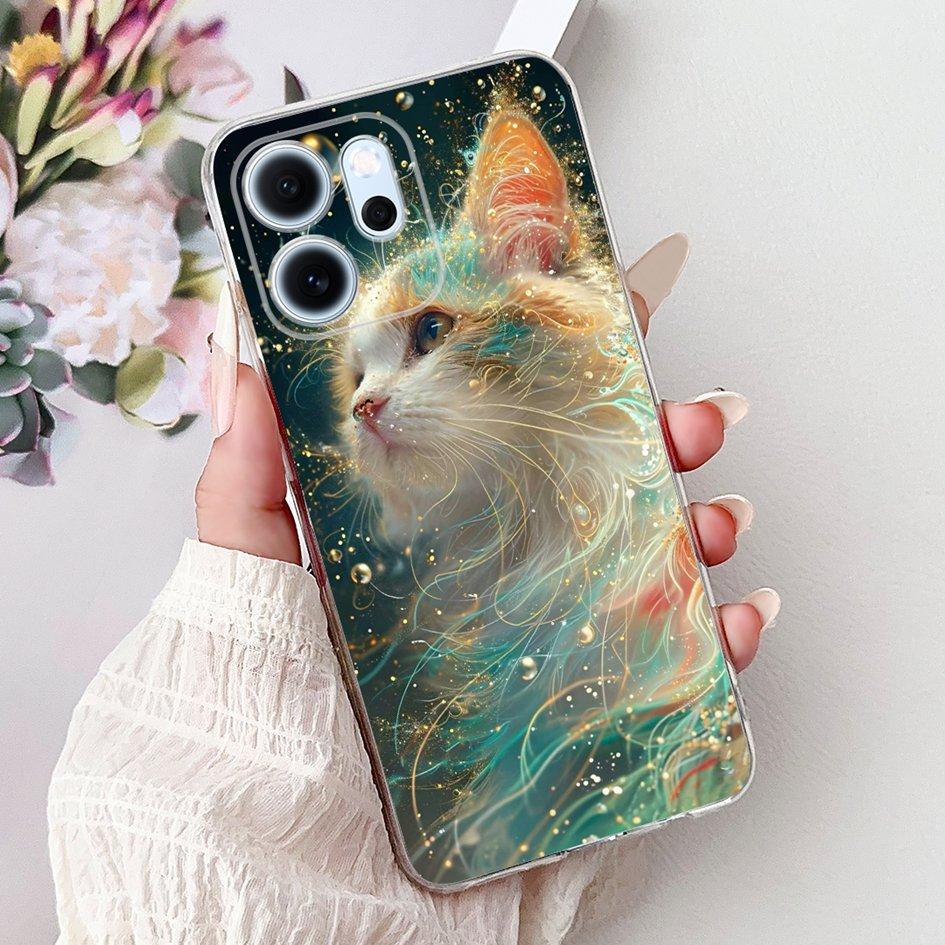 For Cover OPPO Reno 14F 2025 Case Reno14F Popular Bamboo Bowknot Soft Silicone Clear TPU Bumper For OPPO Reno14 F CPH2743 Shells