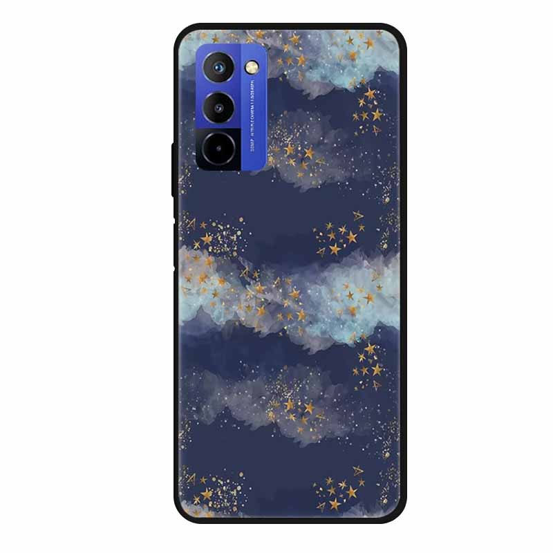 Für Wiko 10 Hülle Marmor 6,75" TPU Weiches Silikon Rückseite Handyhülle für Wiko 10 Wiko10 Coque Cartoon Antischock Stoßfest Funda