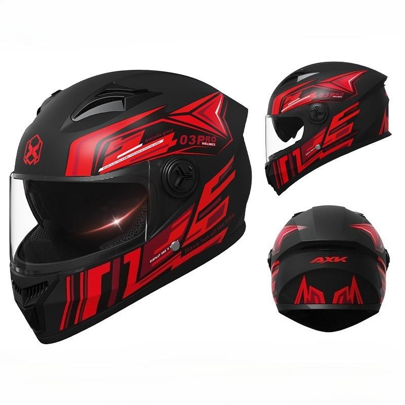 Motorcycle Helmet Men's Winter Warm Locomotive Electric Car Women's Four Seasons Universal Safety Helmet
