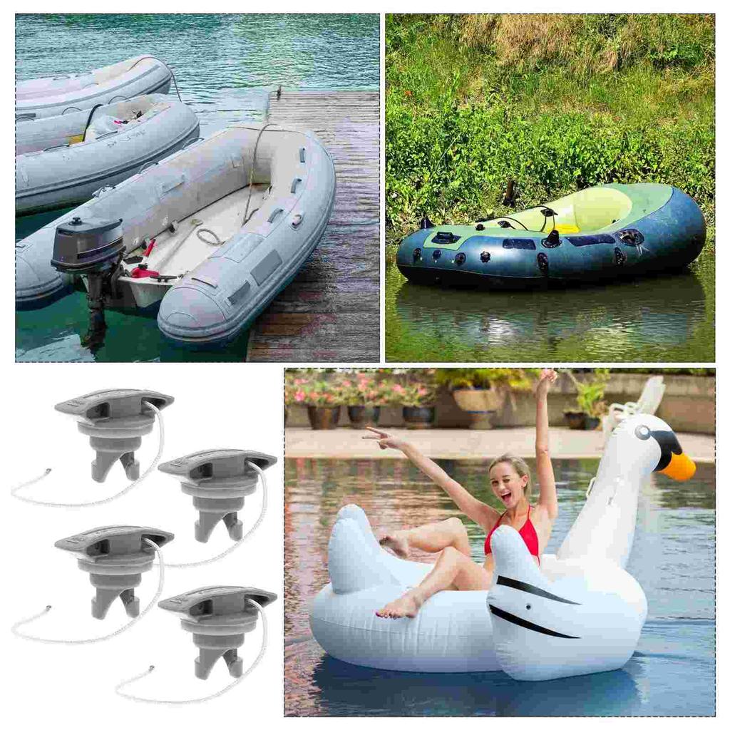 4pcs Kayak Caps Air Covers Inflatable Boat Air Plugs Kayak Parts