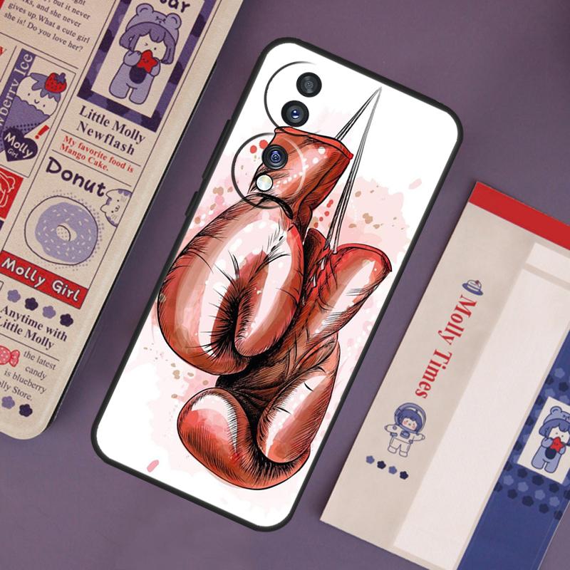 Boxing Gloves Case For Honor Magic 6 5 7 Pro Honor 200 Pro 50 70 90 Lite X9b X9a X8b X8a X8 X9 X9c Cover
