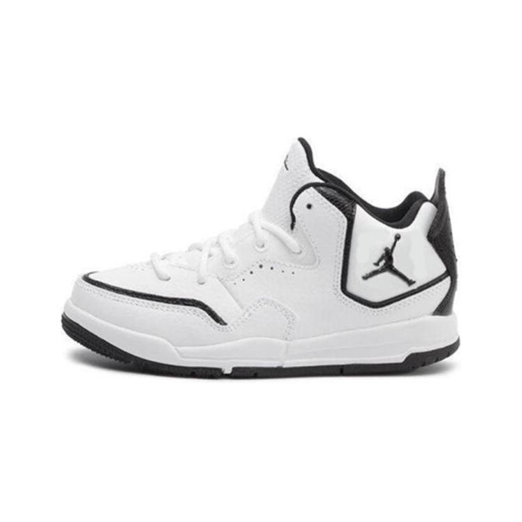 

New Jordan Courtside 23 Durable Breathable Mid-Top Children s Basketball Shoes Black White Children Aged 3-7 Years Old AQ7734-100 29.5