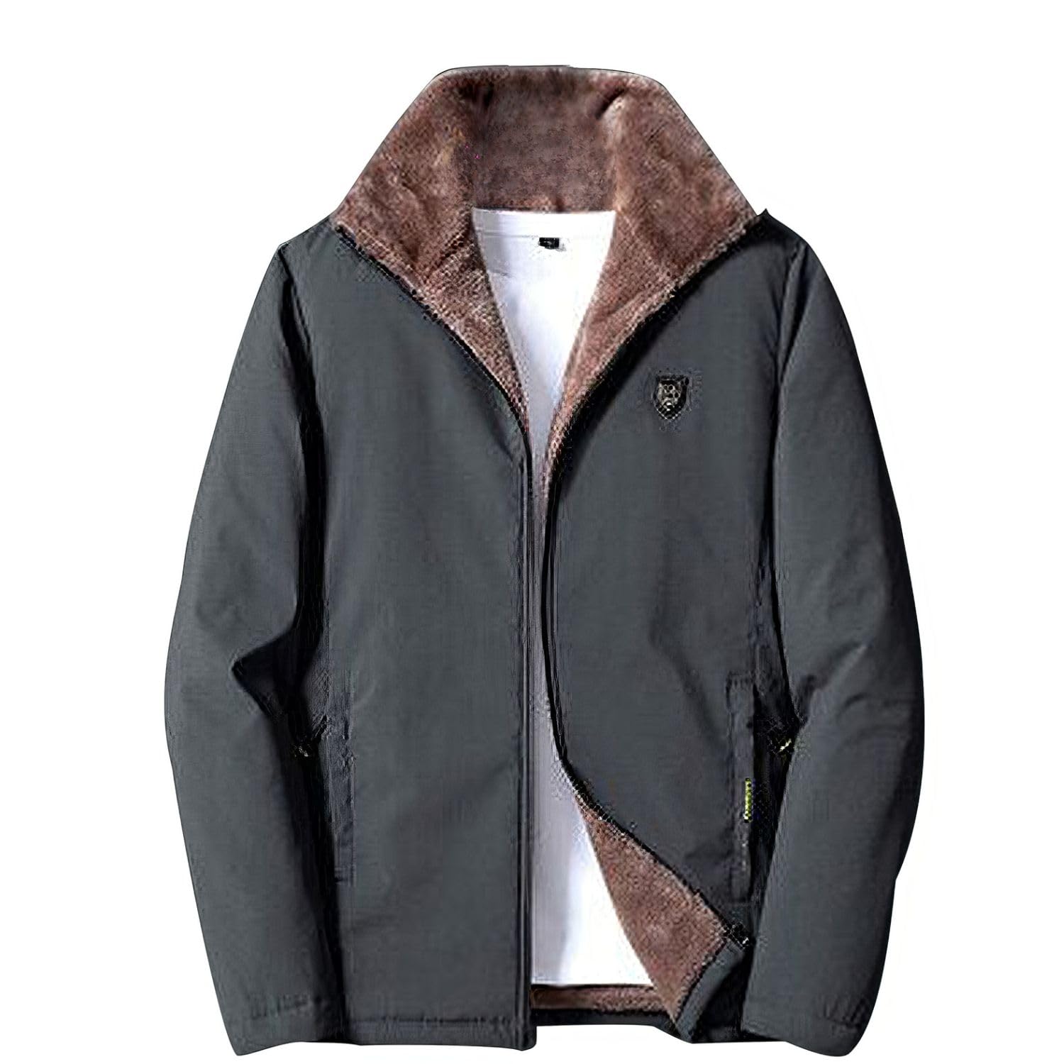 

Coats for Long Winter Padded Fleece Cold Loose Zip Big [foveitaa] Men, Outerwear, Sleeves, Clothes, Jacket, Plain, Lining, Fluffy, Windproof,